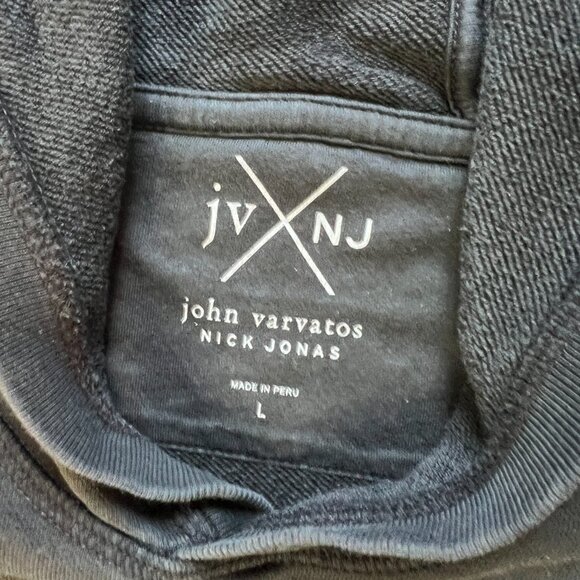John Varvatos Nick Jonas Hoodie Detroit Rock City Tiger Black Size Large - Picture 3 of 16